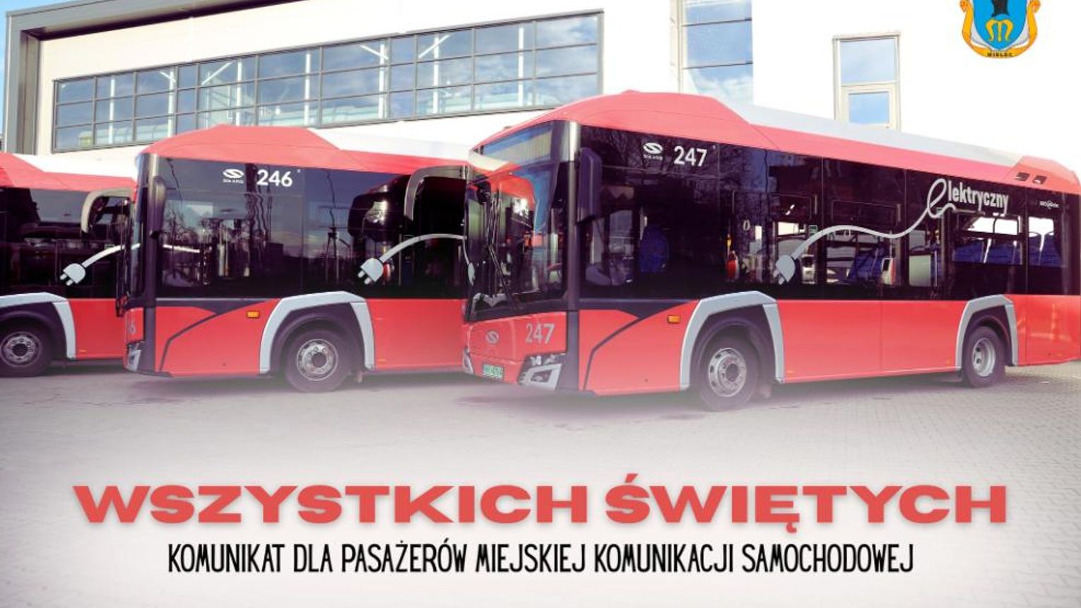 Przejazdy na liniach specjalnych "S" w dniu 1 listopada.