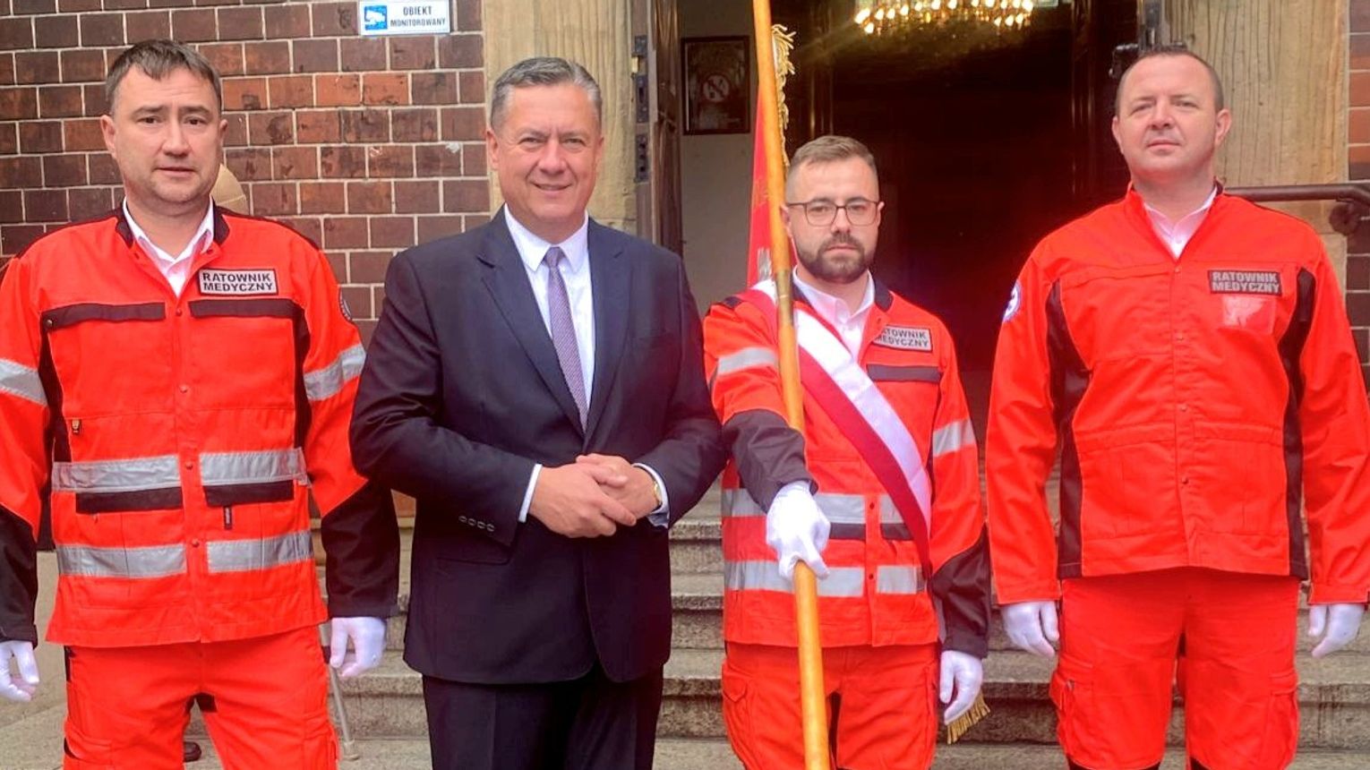 Reprezentanci PSPR Mielec na uroczystościach w Legnicy