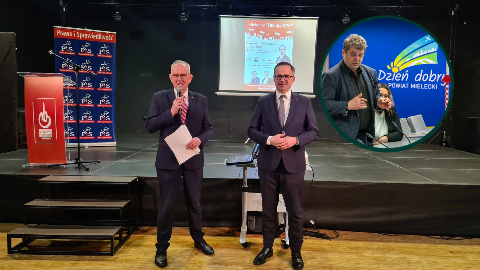 Starosta krytykuje Horałę. Spór o kolej i CPK wraca do Mielca