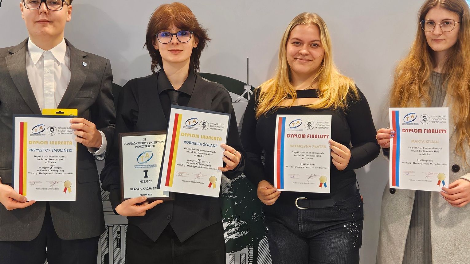 Sukces uczniów ZSE w Poznaniu