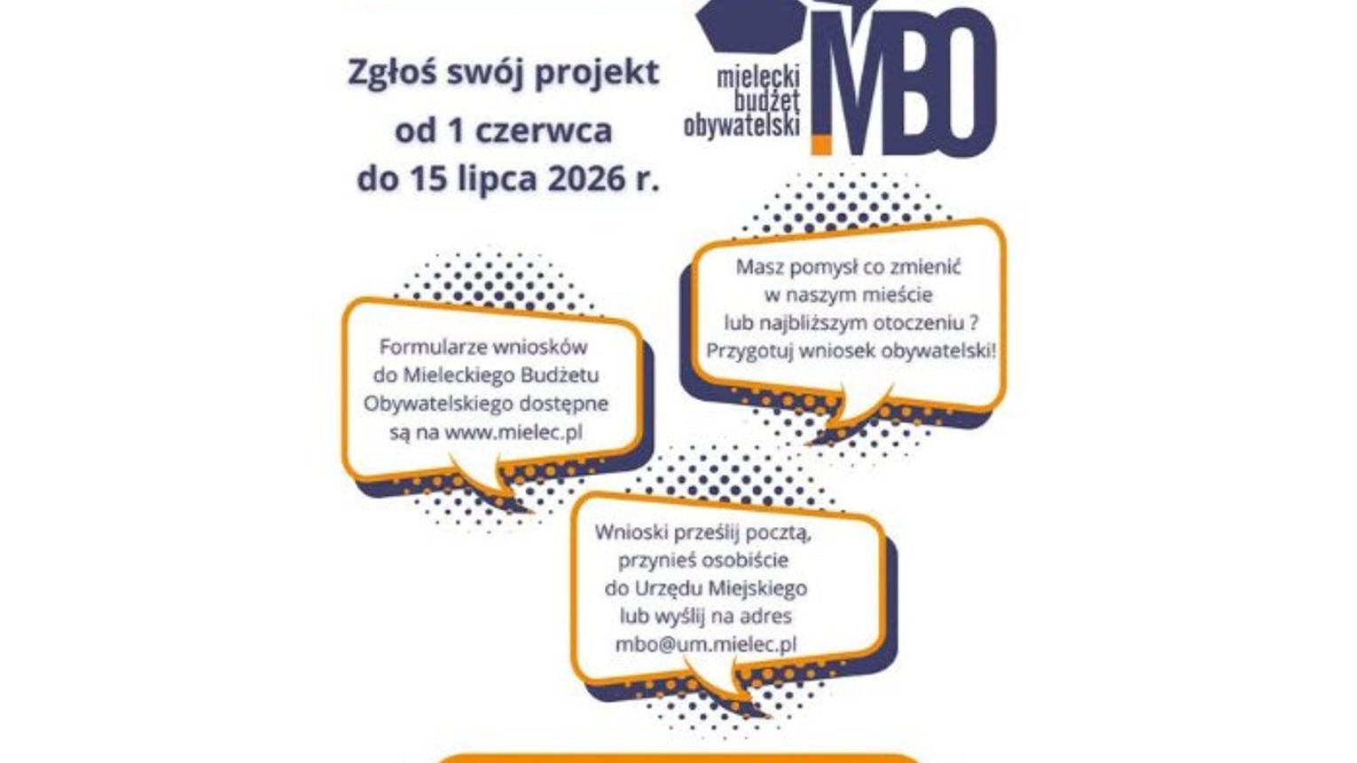 Termin końcowy się zbliża, wykorzystaj możliwość udziału w życiu Mielca