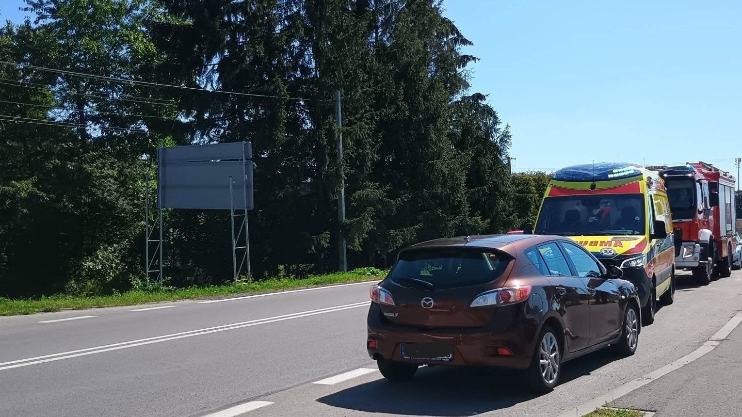 UWAGA! Potrącenie rowerzysty