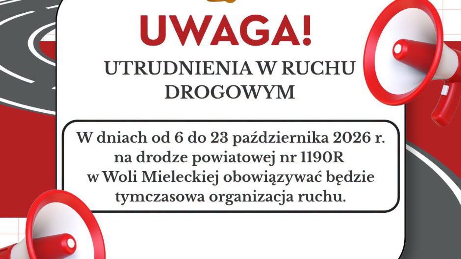 WAŻNE !! Mielec - utrudnienia w ruchu. Sprawdź gdzie!