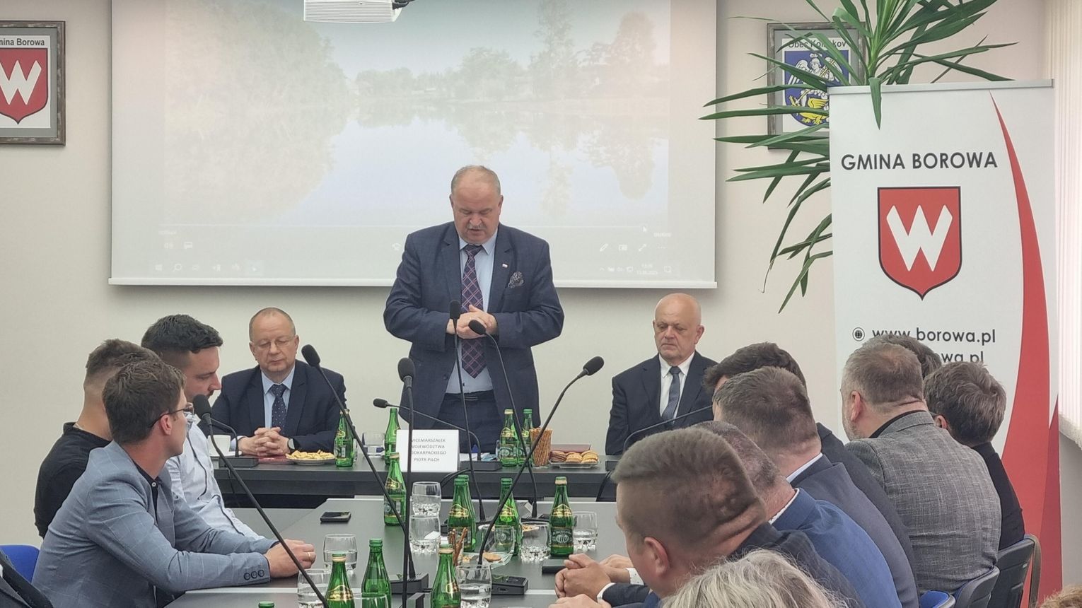 Wicemarszałek Pilch z wizytą w Borowej