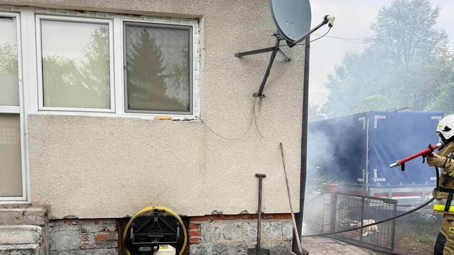 Wybuch pieca i akcja gaszenia w Padwi Narodowej