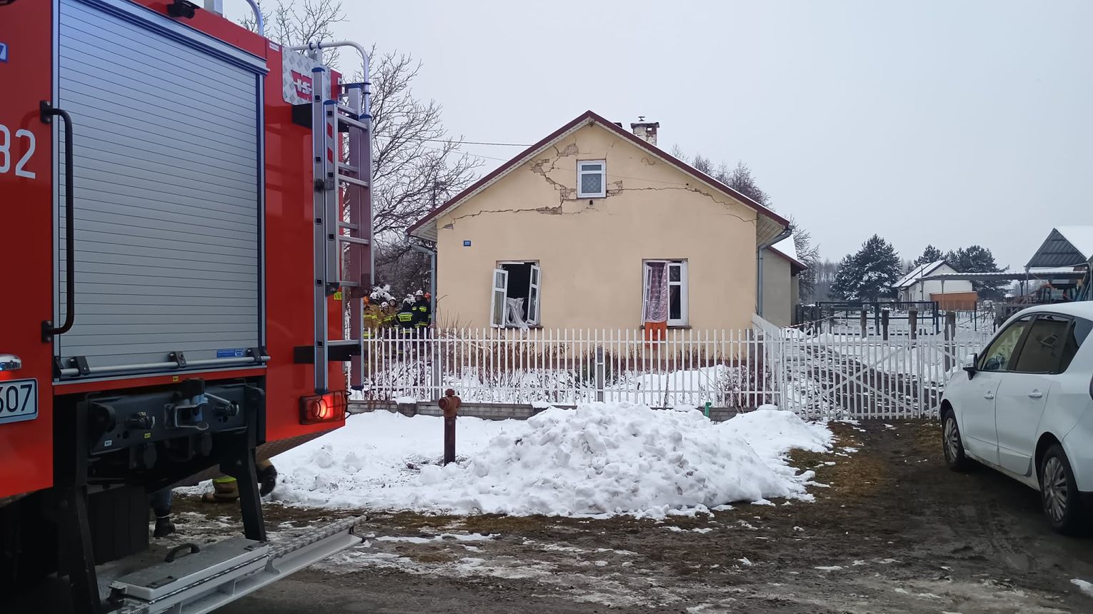 Wybuch w domu w Tuszowie Narodowym