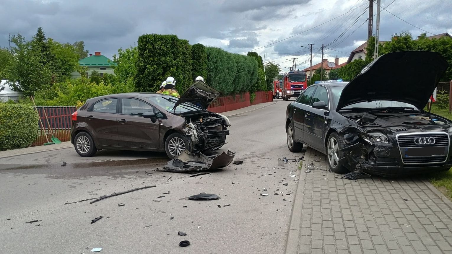 WYPADEK! Droga zablokowana