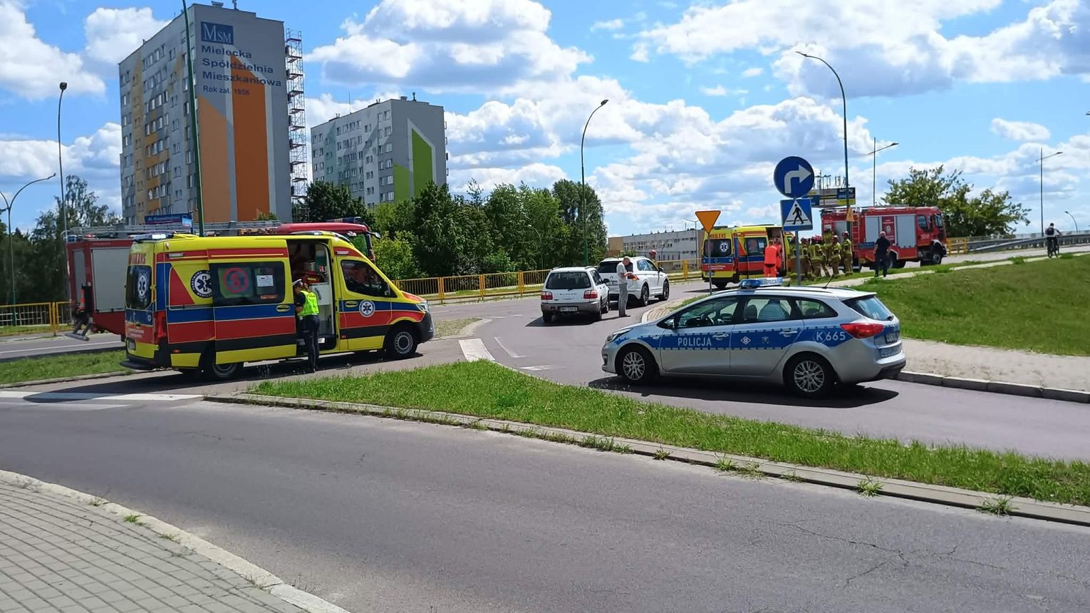 WYPADEK ! Mielec utrudnienia