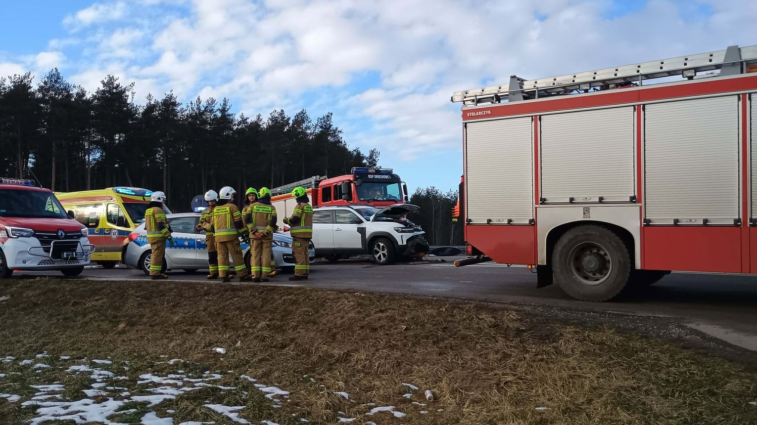 Wypadek na obwodnicy Mielca