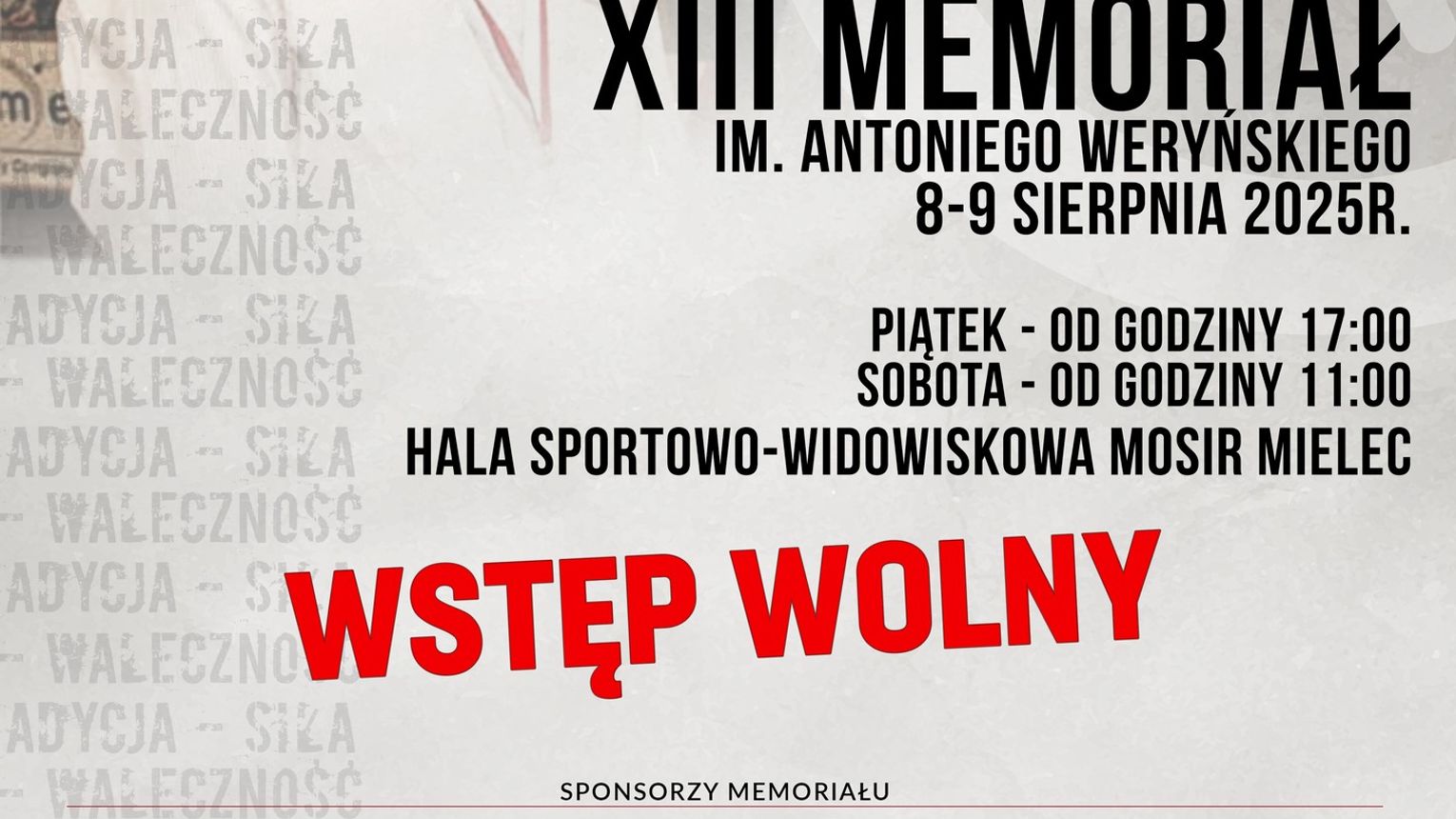 XIII Memoriał im. Antoniego Weryńskiego w piłce ręcznejmężczyzn w Mielcu