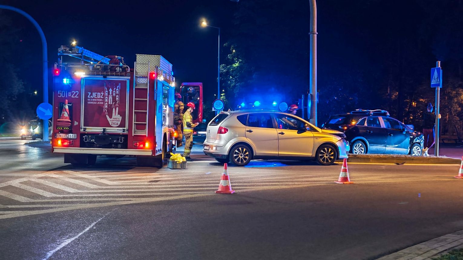 Zderzenie dwóch samochodów w Mielcu. Kierująca Seatem trafiła do szpitala