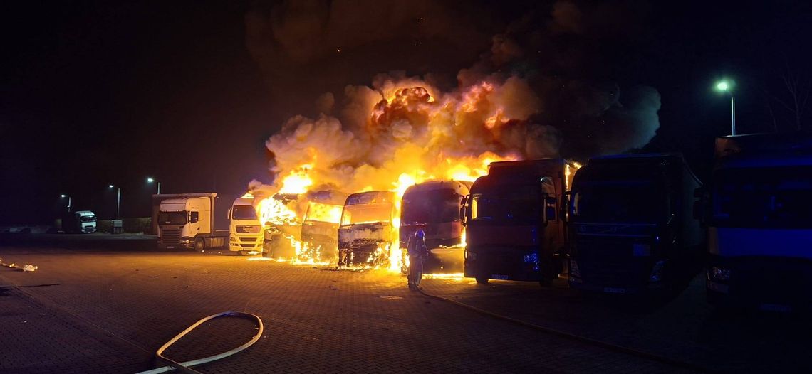 8 samochodów uległo spaleniu na śląsku. Sprawę bada policja 8 samochodów uległo spaleniu na śląsku. Sprawę bada policja