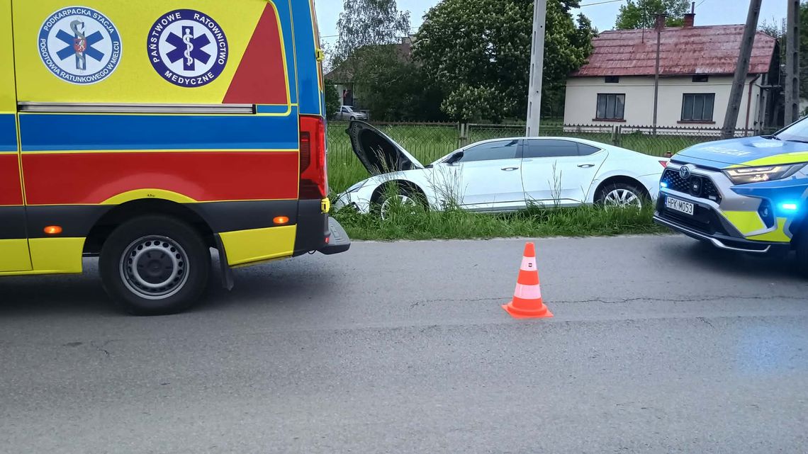 Auto w rowie to efekt dzisiejszego zdarzenia