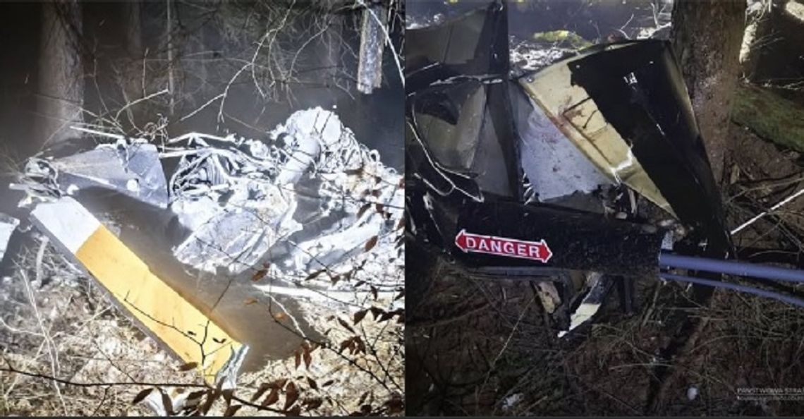 Dwie osoby zginęły w wypadku śmigłowca pod Rzeszowem