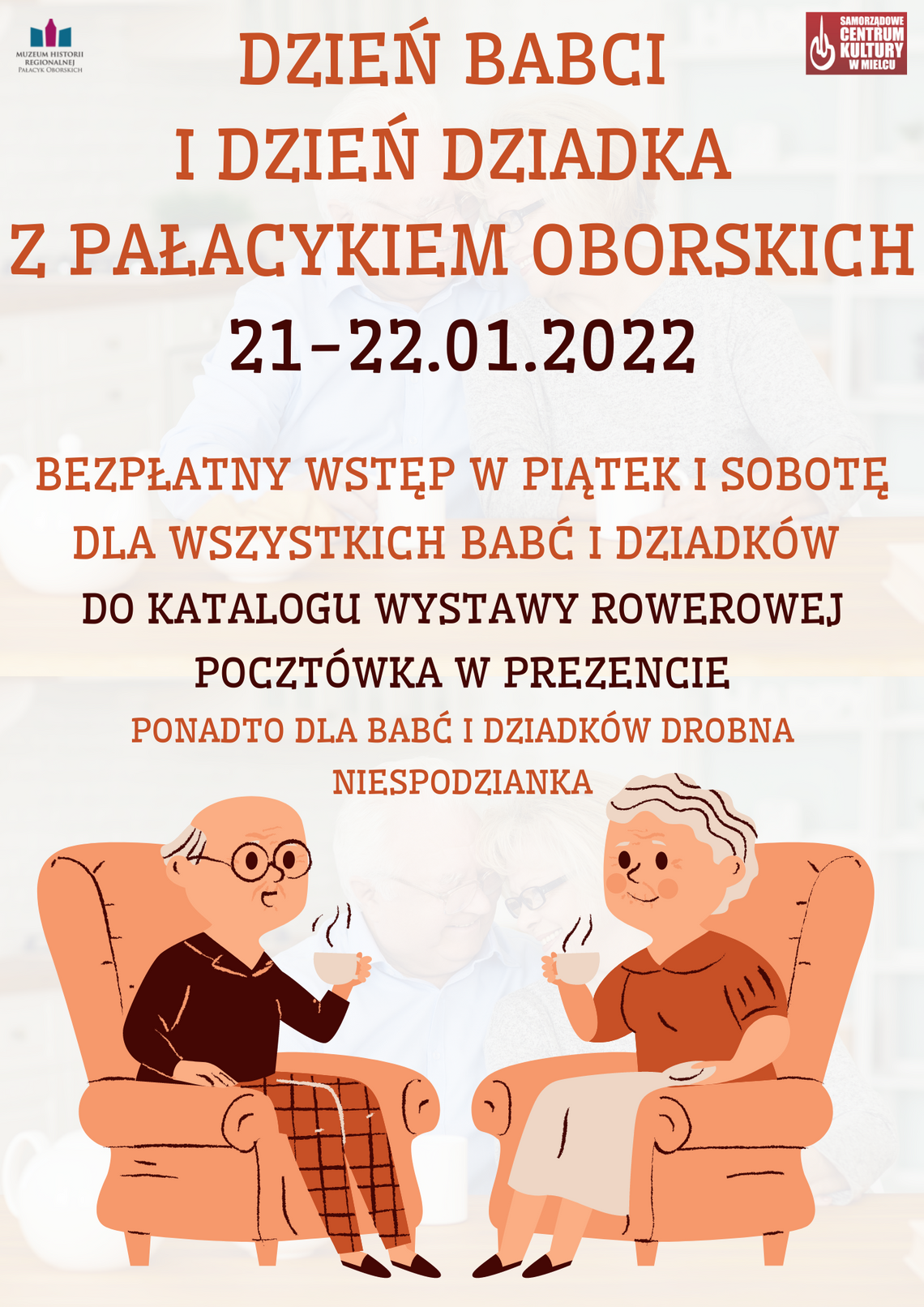 Dzień Babci i Dzień Dziadka z muzeum "Pałacyk Oborskich". Bezpłatne zwiedzanie!