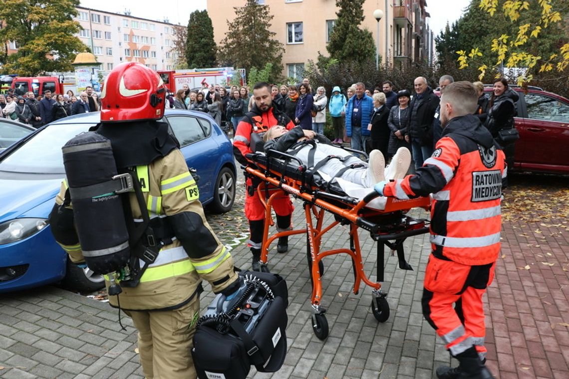 Ewakuacja budynku starostwa powiatowego