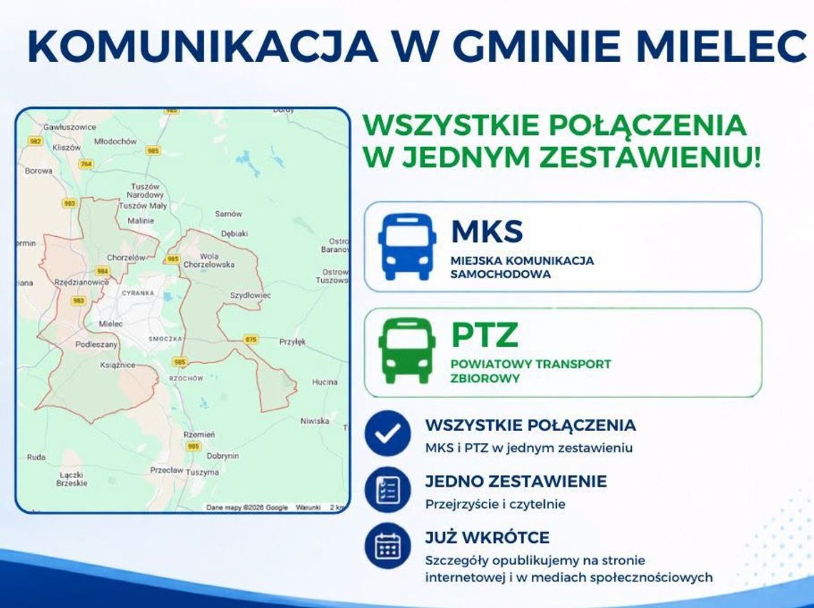 Gmina Mielec przypomina o zmianie rozkładu jazdy MKS. Sprawdź Gmina Mielec przypomina o zmianie rozkładu jazdy MKS. Sprawdź