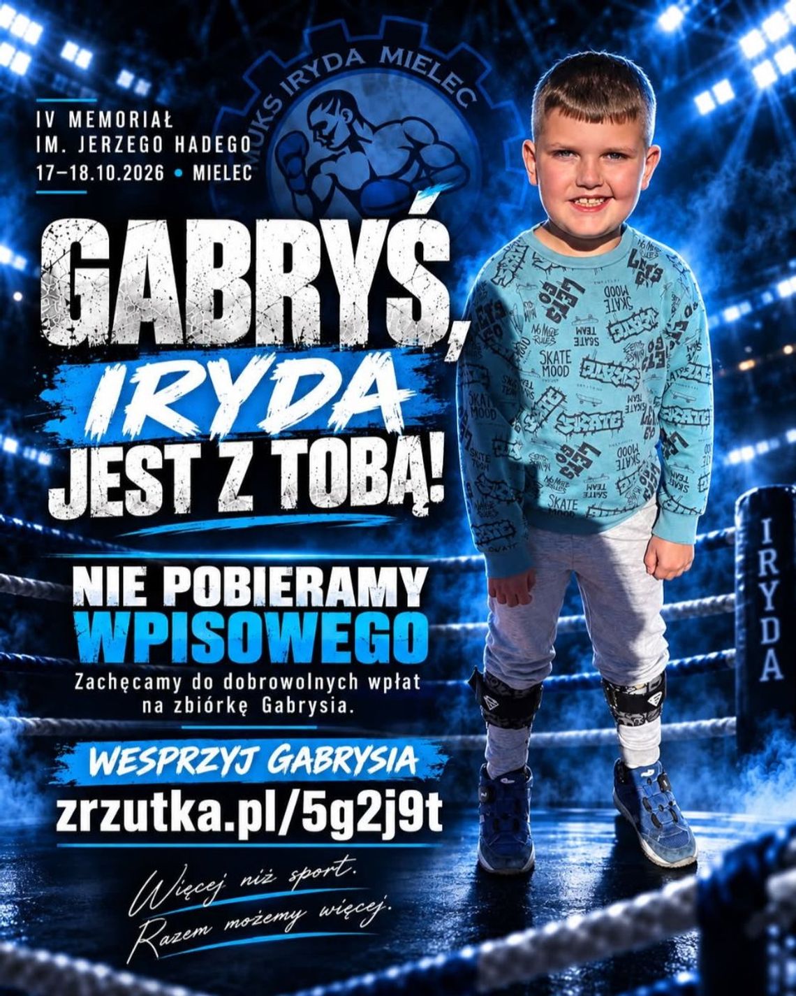 IRYDA wspiera Gabrysia. Zbiórka na leczenie podczas Memoriału