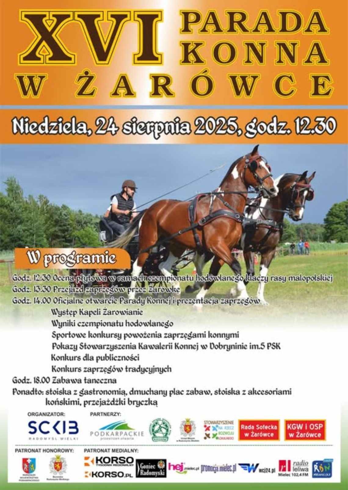 Już niedługo coś dla miłośników koni. 16. Parada Konna w Żąrówce