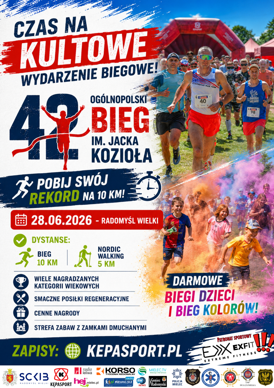 Już w  niedzielę  odbędzie się 42 Ogólnopolski Bieg im. Jacka Kozioła w Radomyślu Wielkim