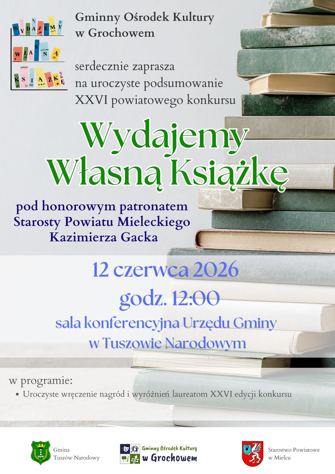 Już wkrótce poznamy laureatów 26. edycji Powiatowego Konkursu „Wydajemy Własną Książkę”