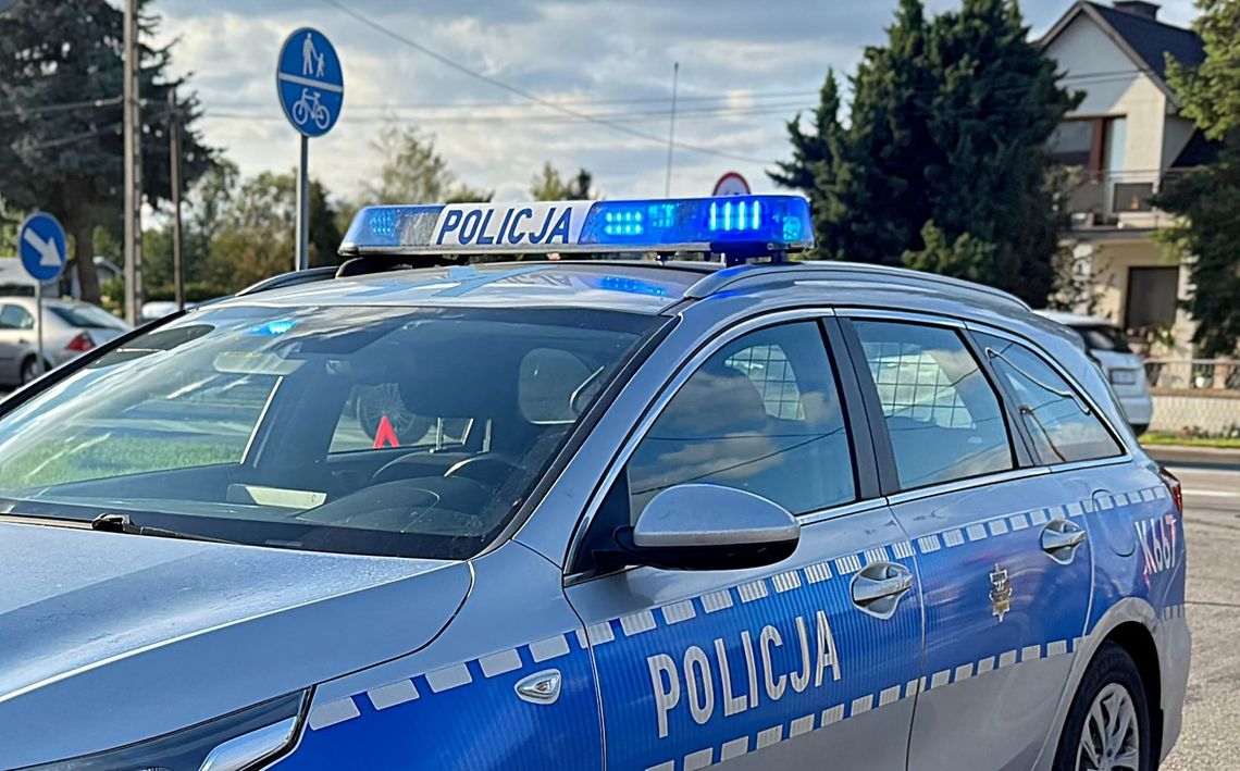 Kierowca hyundaia pędził 107 km/h przez Dobrynin