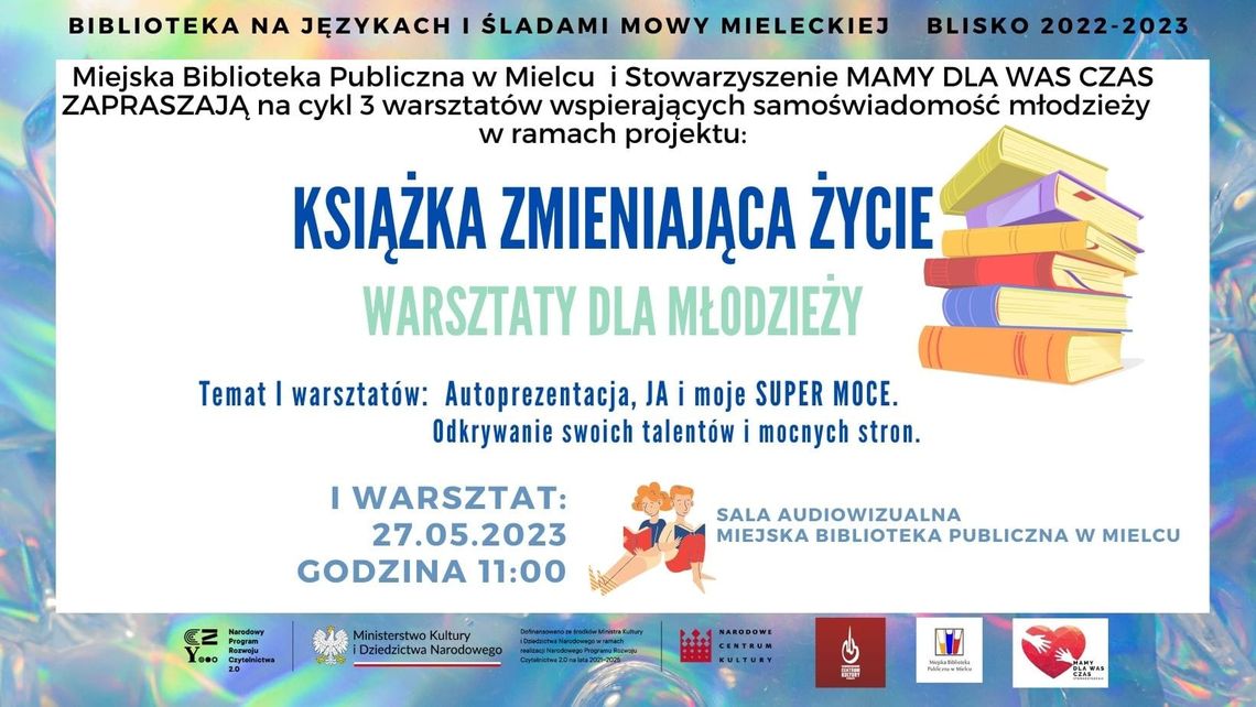 "Książka zmieniająca życie". Projekt dla młodzieży wspierający samoświadomość