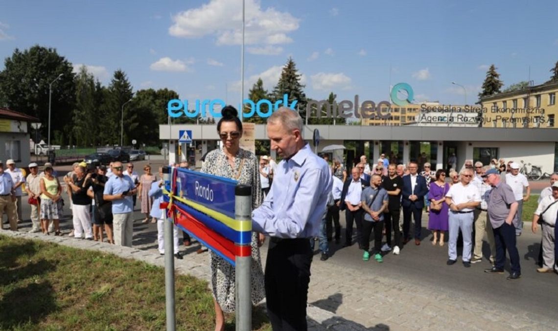 Mielec. Oficjalne nadanie imienia ronda Tadeusza Ryczaja