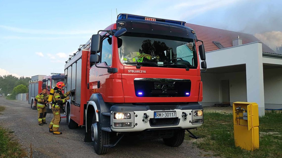 Mielec. Pożar domu na osiedlu Smoczka