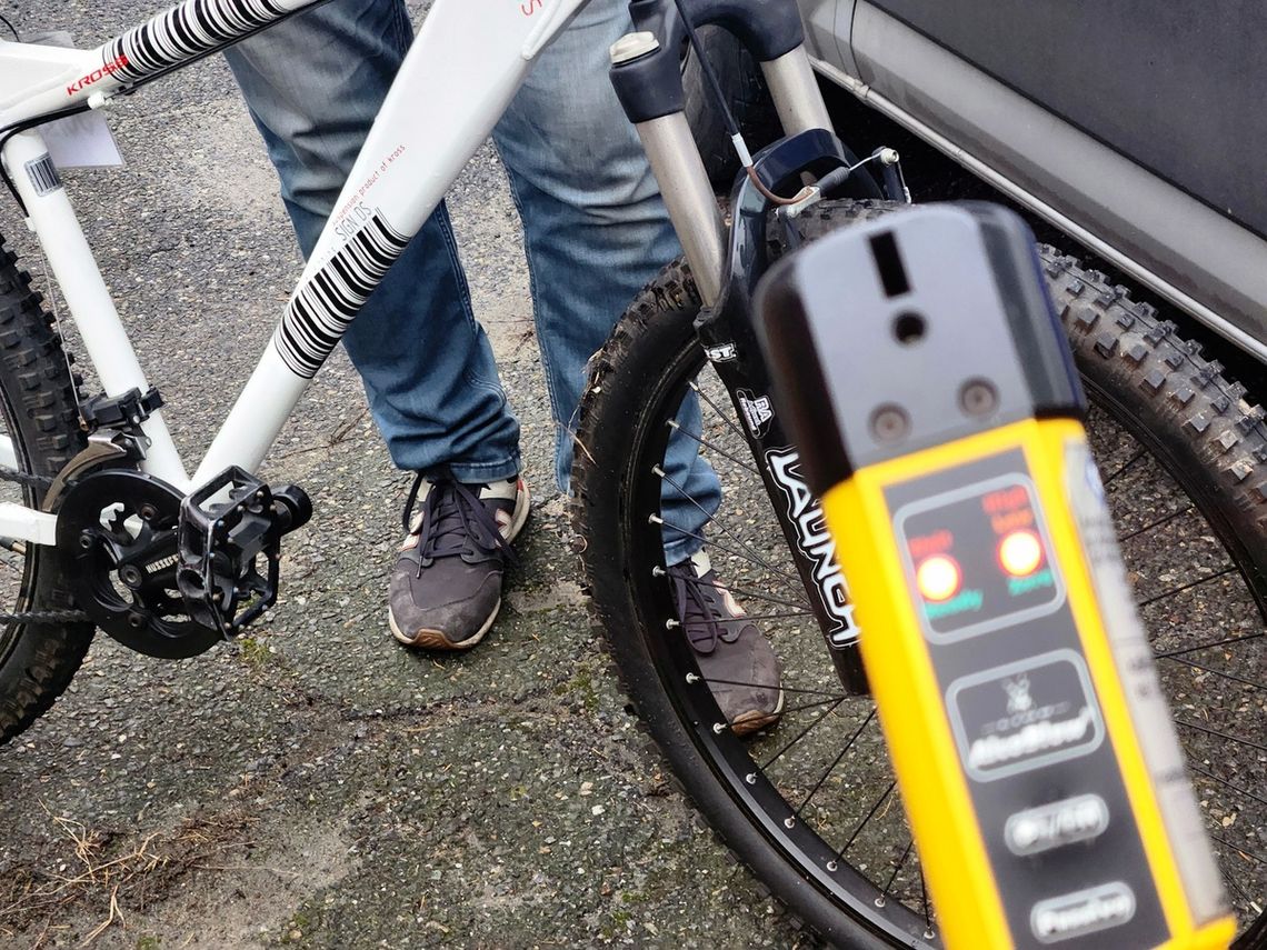 Nietrzeźwa rowerzystka zatrzymana przez policjantów w Borkach Nizińskich