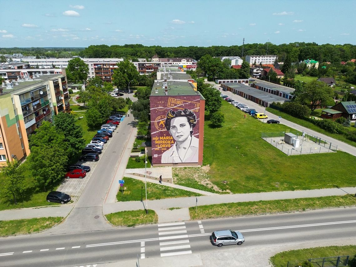 Nowy mural upamiętniający major Marię Mirecką-Loryś na mapie Podkarpacia