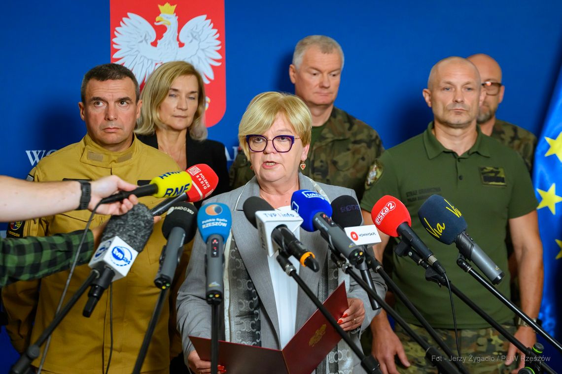 Oficjalny komunikat po posiedzeniu Wojewódzkiego Zespołu Zarządzania Kryzysowego w Rzeszowie