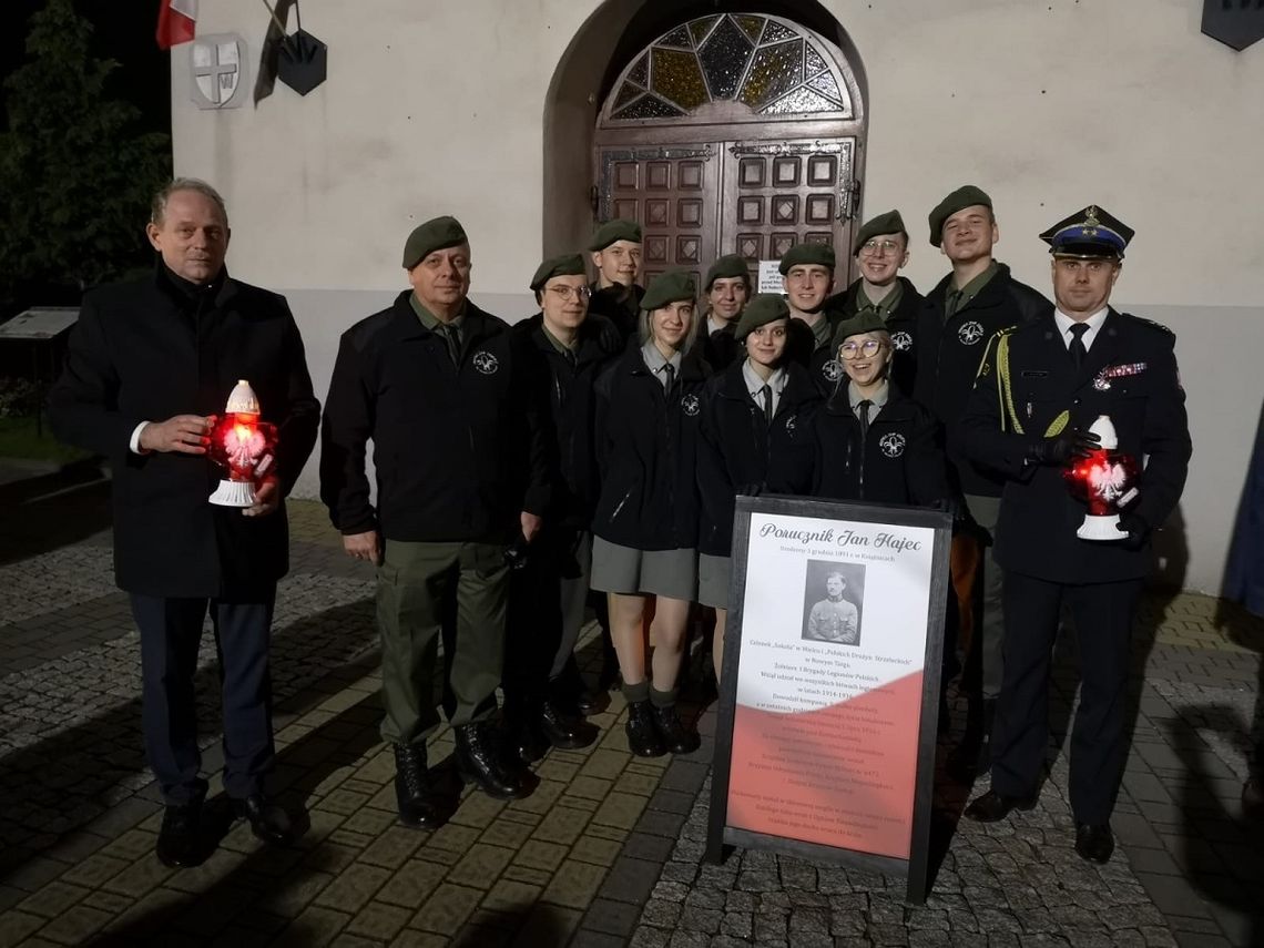 „Ogień Niepodległości” w Komendzie Powiatowej Państwowej Straży Pożarnej w Mielcu