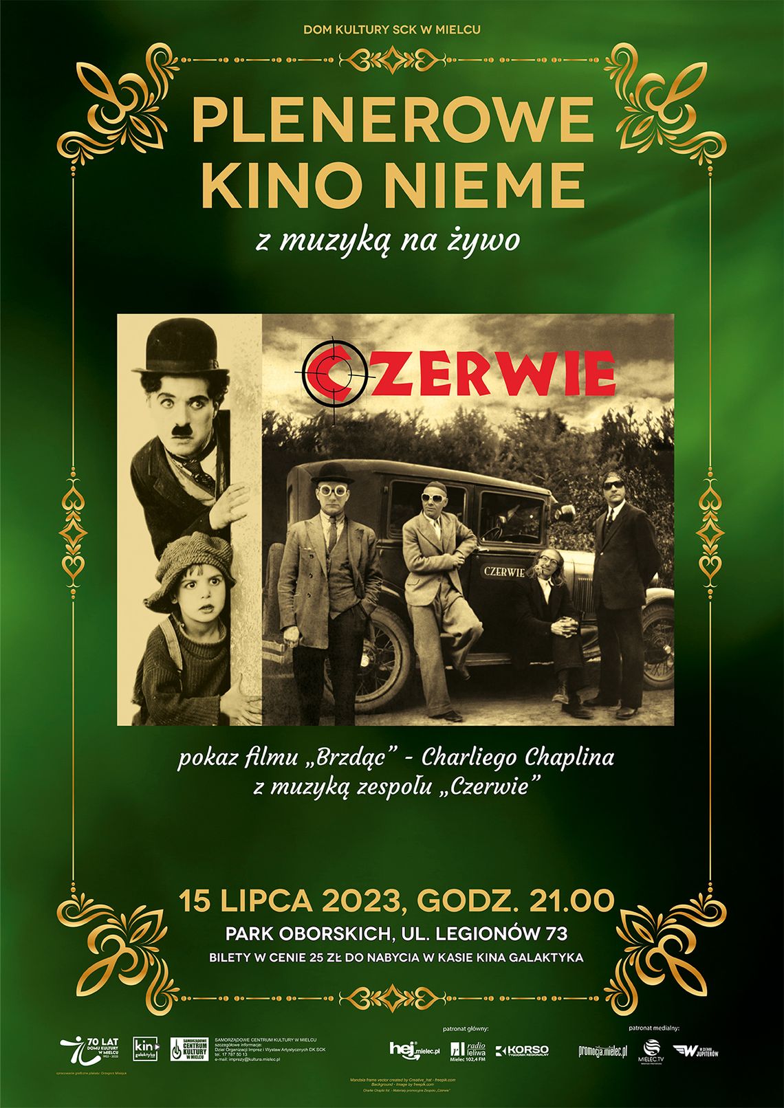 Plenerowe Kino Nieme w Parku Oborskich