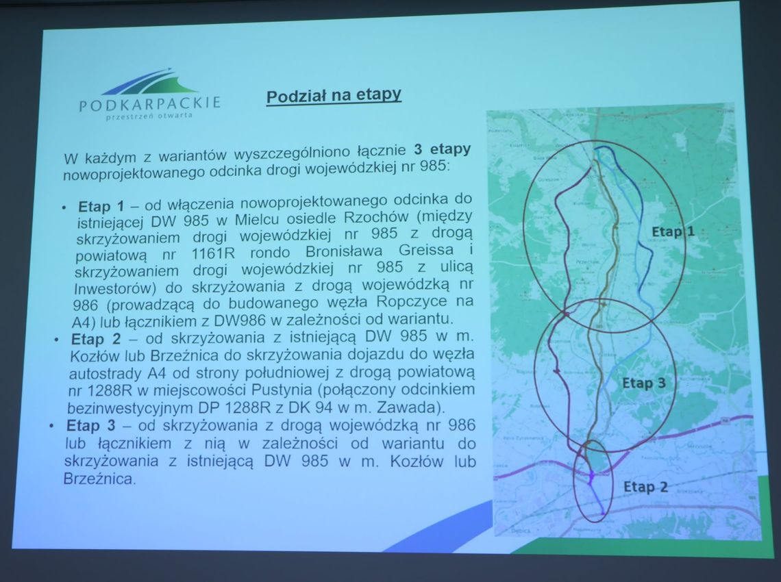 Po konsultacjach Miasto Mielec rekomenduje wariant 1.3 nowej drogi Mielec- Dębica Po konsultacjach Miasto Mielec rekomenduje wariant 1.3 nowej drogi Mielec- Dębica
