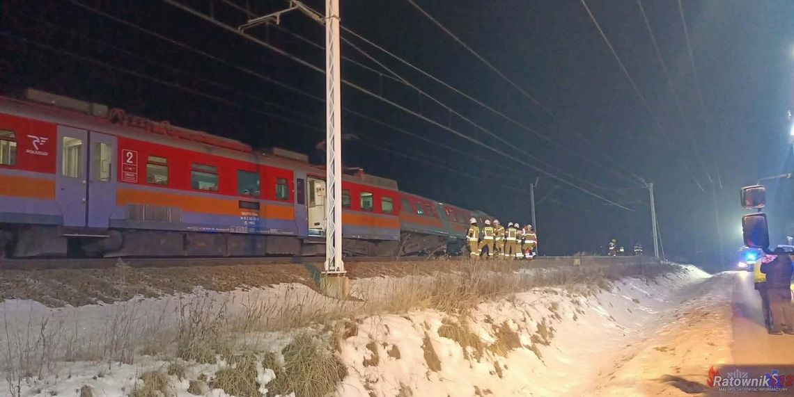 Pociąg wypadł z torów pod Krakowem