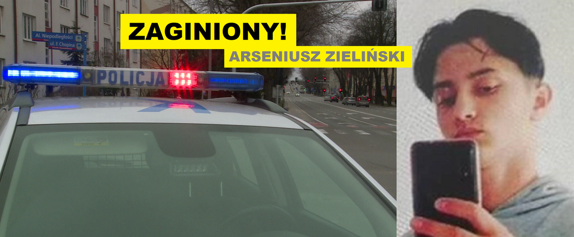 Policjanci poszukują zaginionego Arseniusza Zielińskiego