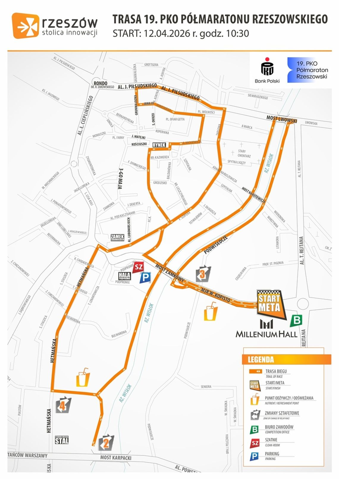Półmaraton rzeszowski  w niedzielę 12 kwietnia. Utrudnienia w ruchu