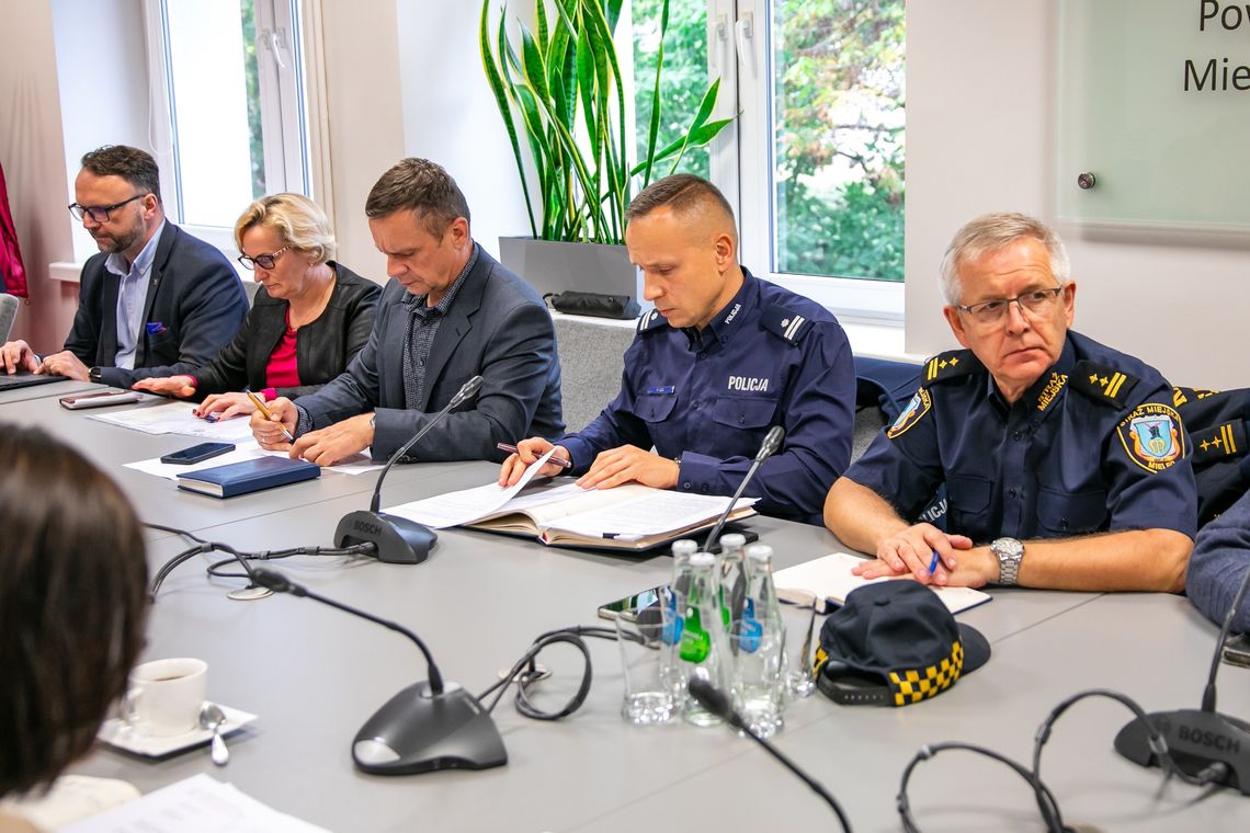 Posiedzenie Komisji Bezpieczeństwa i Porządku w Starostwie w Mielcu