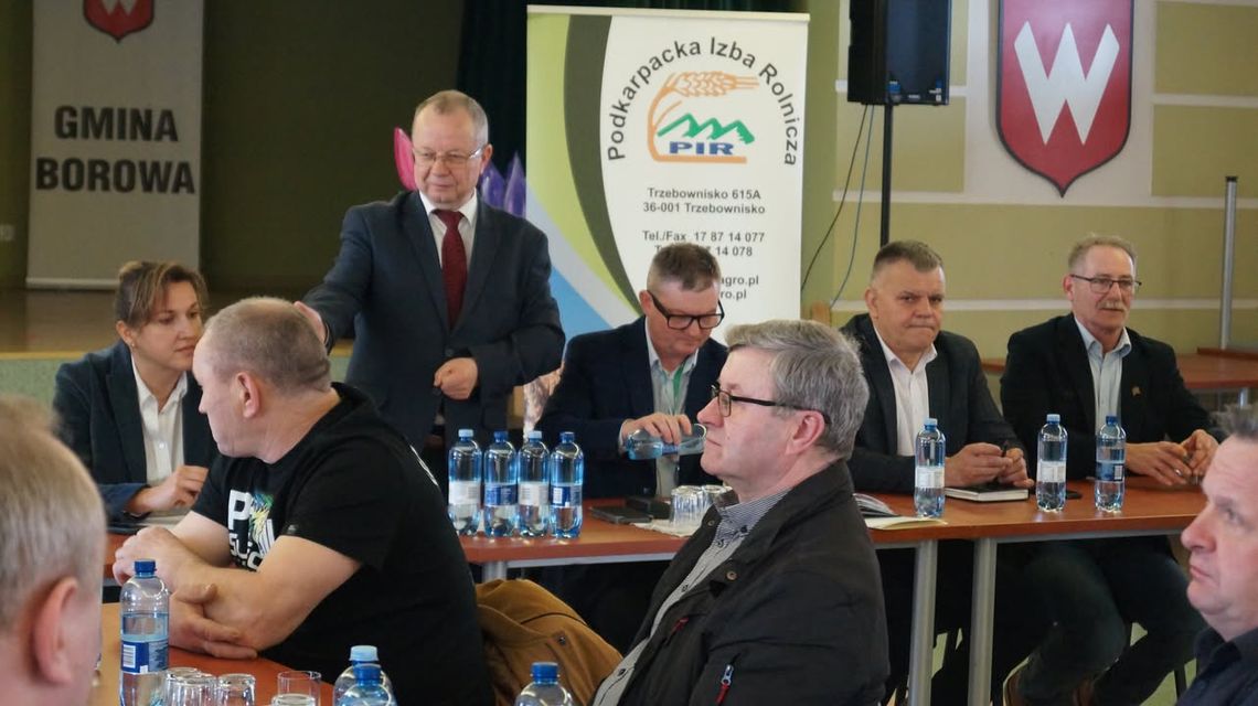 Posiedzenie mieleckiej Rady Powiatowej Podkarpackiej Izby Rolniczej w Borowej