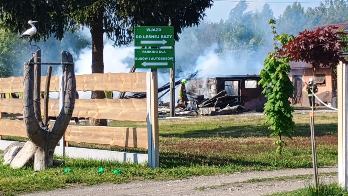 Pożar budynku gospodarczego w Szydłowcu