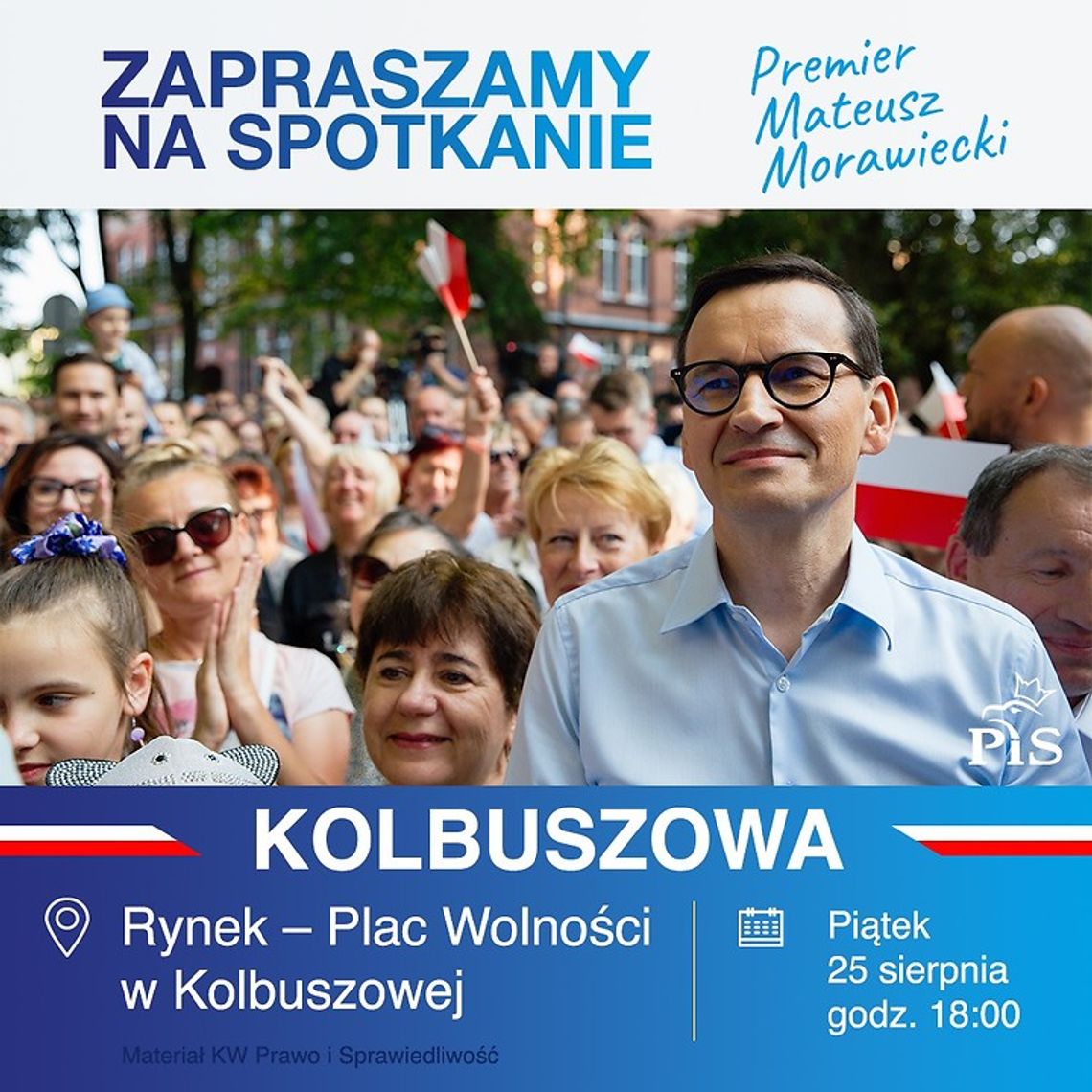 Premier RP Mateusz Morawiecki z wizytą w Kolbuszowej!