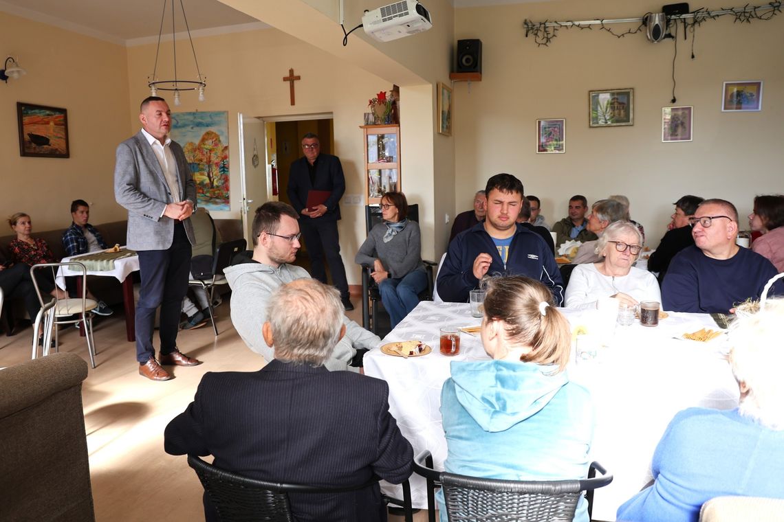 Prezydenckie odwiedziny w  Środowiskowym Domu Samopomocy w Mielcu