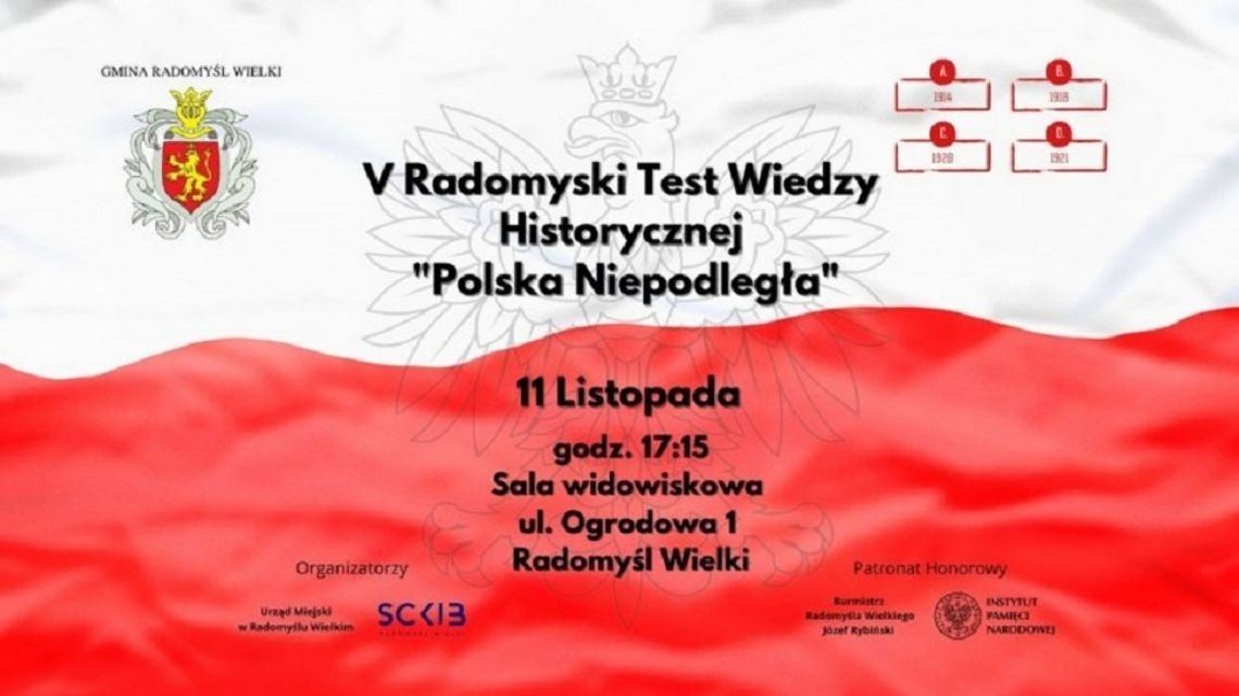 Radomyśl Wielki. Sprawdź się z historii Polski