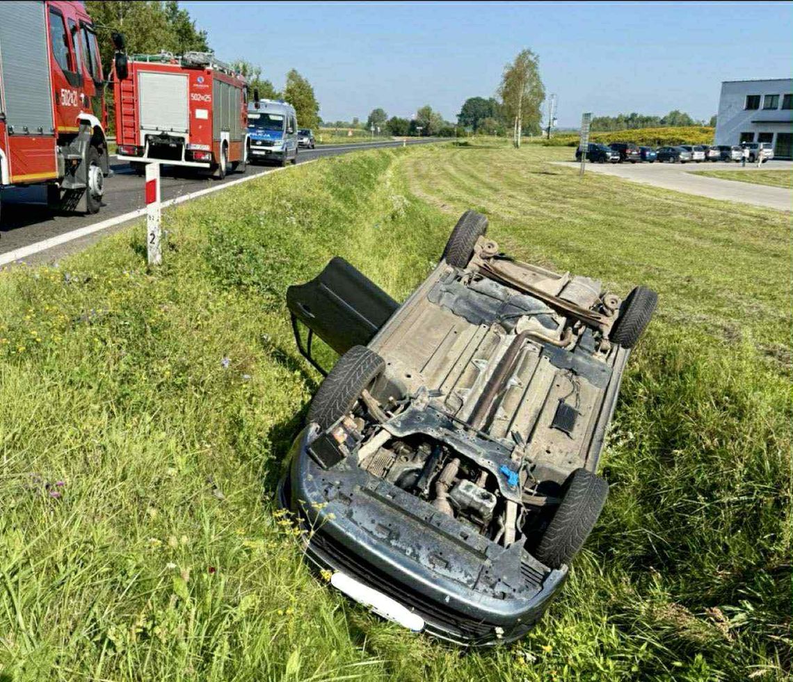 Ranna kobieta w wypadku trzech samochodów w Borkach Nizińskich