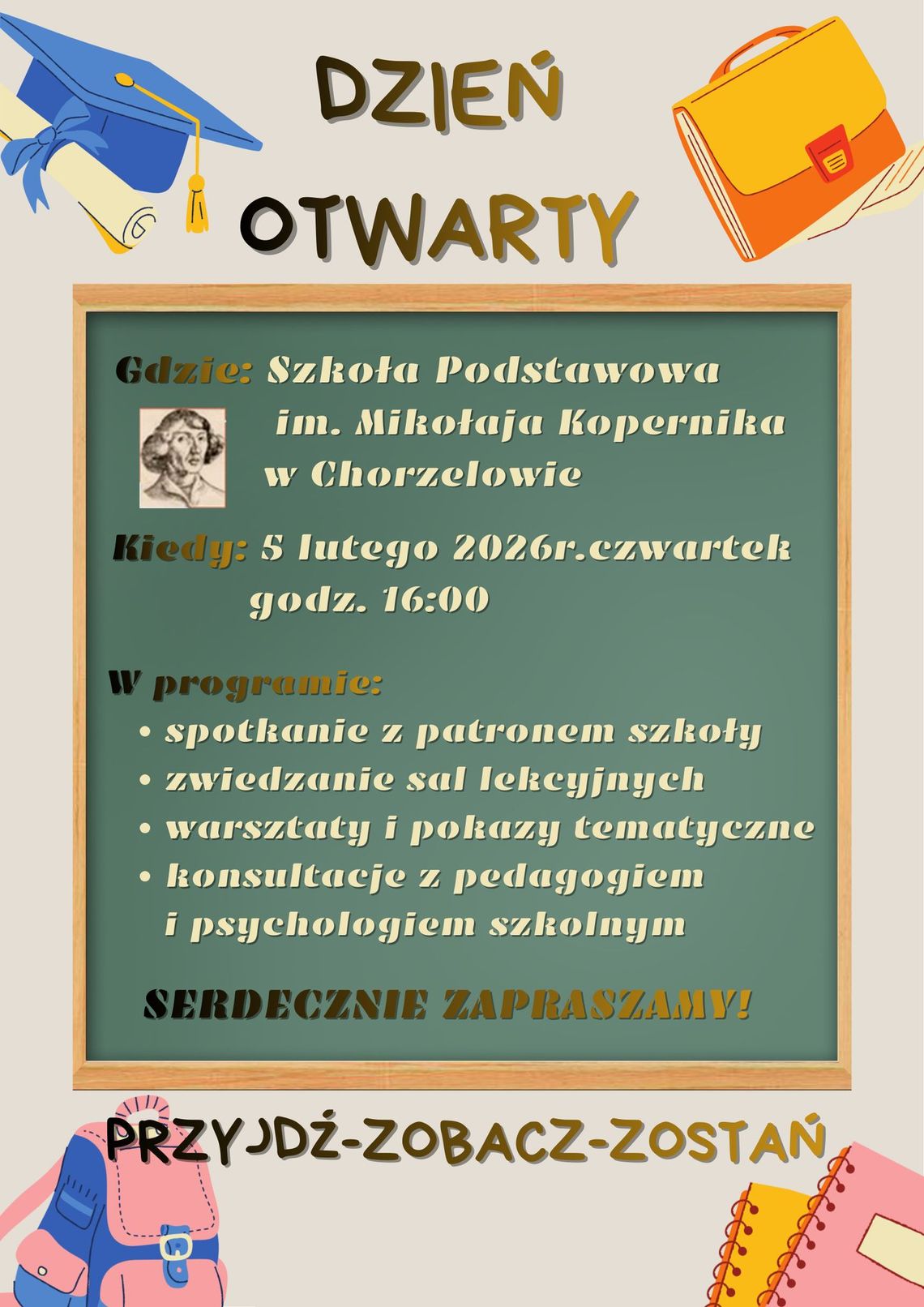 Rekrutacja i Dni Otwarte w Zespole Szkół w Chorzelowie Rekrutacja i Dni Otwarte w Zespole Szkół w Chorzelowie