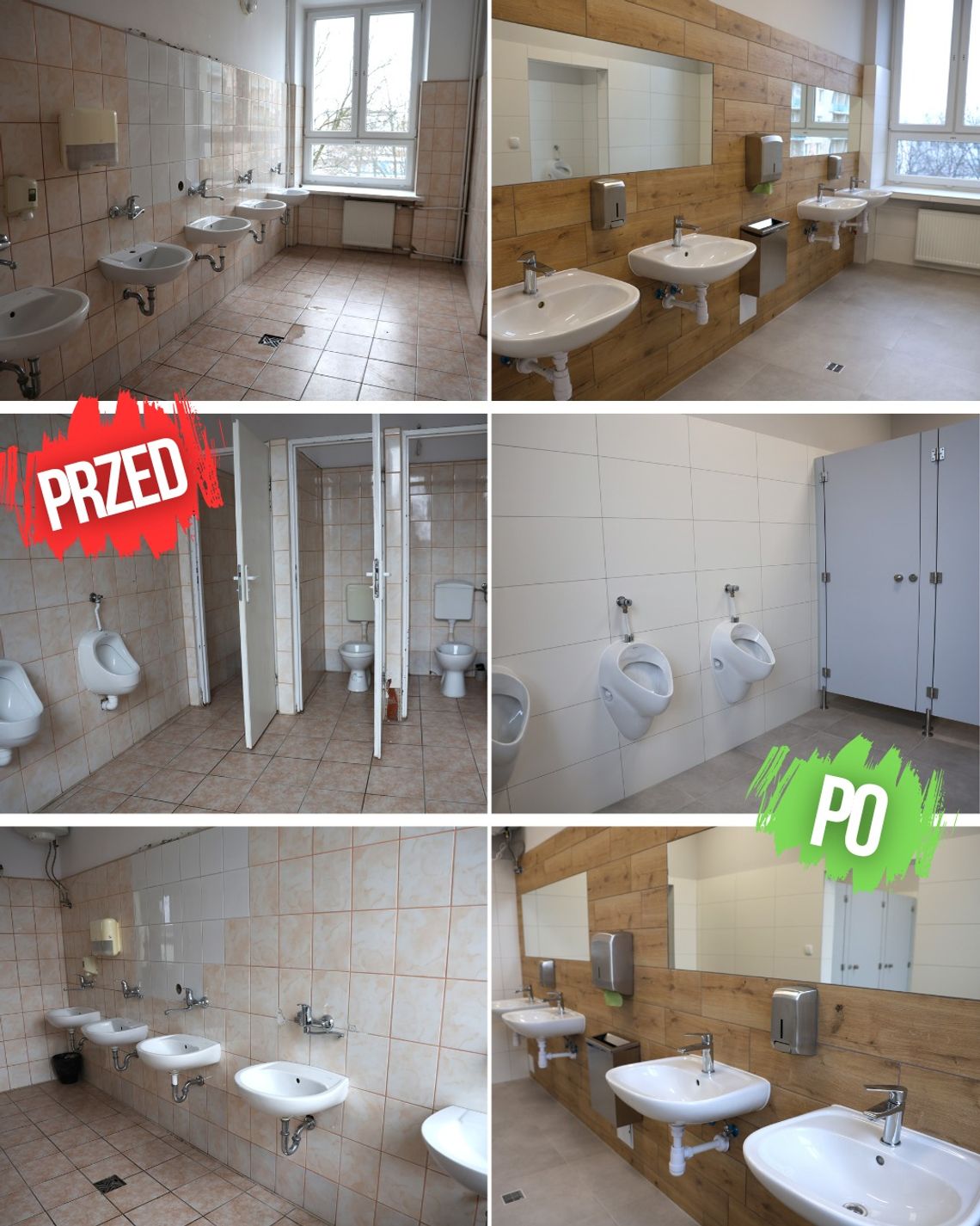 Remont łazienek w filii SP 6 zakończony
