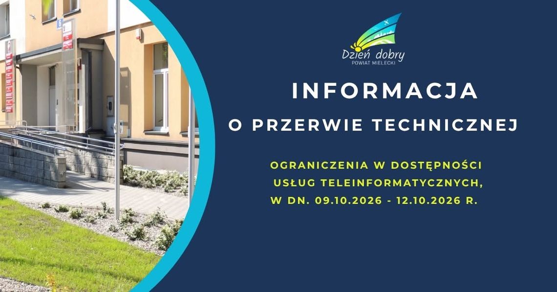 Starostwo Powiatowe w Mielcu informuje o przerwie zasilania elektrycznego Starostwo Powiatowe w Mielcu informuje o przerwie zasilania elektrycznego