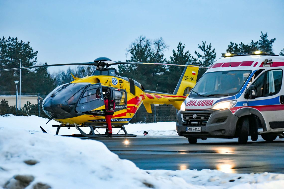 Szybka i sprawna akcja pogotowia i transport dziecka śmigłowcem LPR Szybka i sprawna akcja pogotowia i transport dziecka śmigłowcem LPR