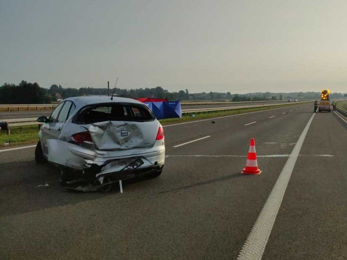 Tragiczny wypadek na autostradzie A4 - nie żyje 71-letnia obywatelka Ukrainy